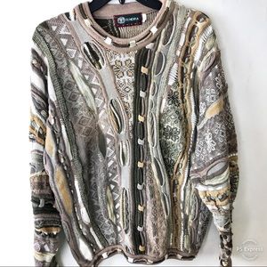 Vintage Tundra Textured Sweater Size Large